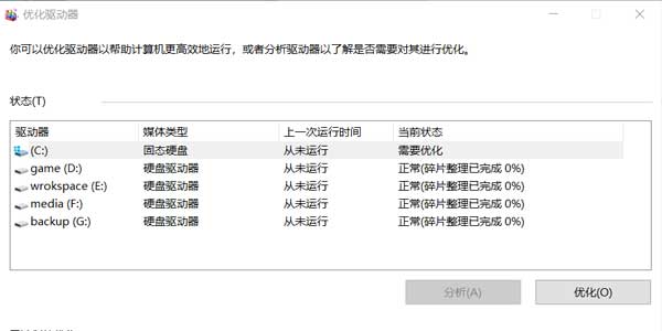 提高Win10硬盘性能的几个工具